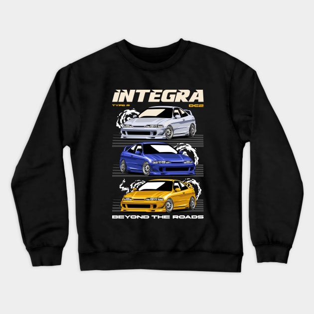 Integra Type R DC2 Car Crewneck Sweatshirt by milatees